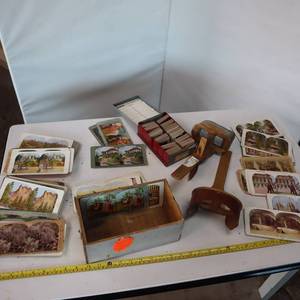Two Antique Stereoscopes with multiple images - Very Cool! (bonus slides)
