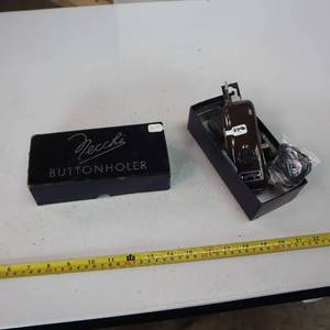 lot 165 image: Vintage Necchi button holer