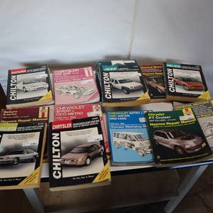lot 174 image: Several Chilton Chrysler and GM Truckauto service manuals