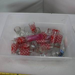 lot 206 image: SHOT SHOT SHOT SHOT - a bunch of shot glasses