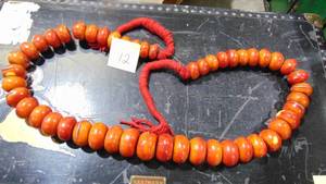 lot 12 image: African Copol Bead Strand, 49 Breads, Approx. 6, Very Heavy