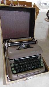 lot 32 image: Smith Corona Sterling Typewriter in Case