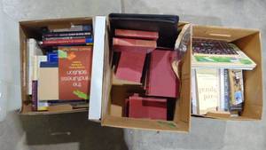 lot 34 image: 3- Boxes of Assorted Books