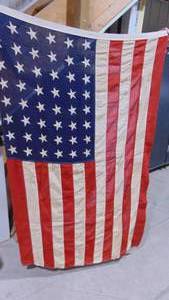 lot 65 image: 48 Star Flag, No Holes