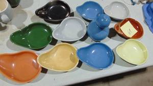 lot 69 image: Mustad Jar and Serving Bowls