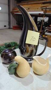 lot 70 image: Large MCM Pitcher, Sugar and Creamer and S&P