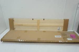 lot 12 image: ArtMinds Wood Plaque Hangings (2 per box) 4 ft by 10 in each