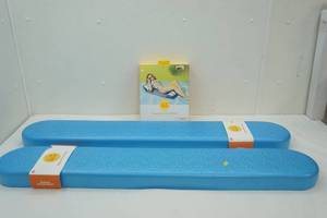 lot 38 image: (2ct) Foam Floats 45x7x2.5 & (1ct) Hammock Pool Float