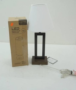 lot 41 image: LED Magic Color Table Lamp & Threshold Table Lamp