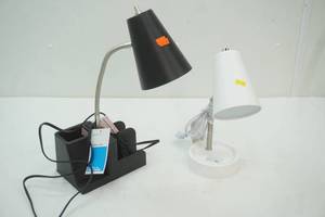 lot 43 image: LED Task Lamp & Table Lamp by Room Essentials