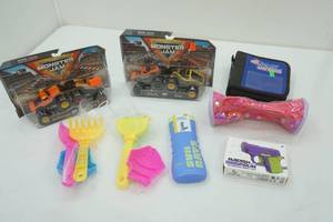 lot 109 image: Toy Model Gun, Sand Toys, Monster Jam Trucks