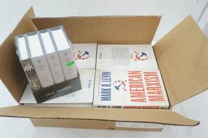lot 118 image: BOOKS Lord of The Rings Box Set (sealed), Case of American Marxism by Mark R Levin