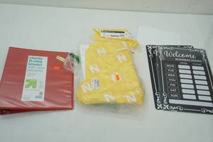 lot 124 image: Business Hours Signs, Copy Paper, Binder