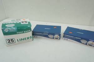 lot 145 image: Commode Liners & Foot Basin Liners