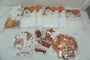 lot 151 image: Fall Decor Football Wooden Decor