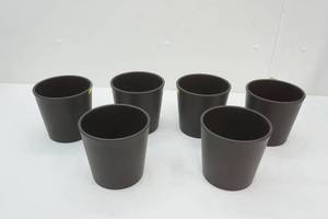 lot 30 image: Aesthetic Plastic Containers (6ct) 6H by 6.3 diameter