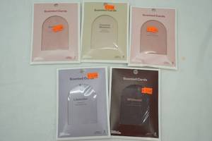 lot 182 image: Room Essential Sent Cards 5ct (3pc each)