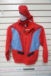 lot 211 image: Boys Size Small Spiderman Zip Up Sweatshirt