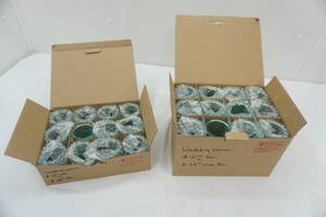 lot 243 image: Glass Wedding Votives (36ct)