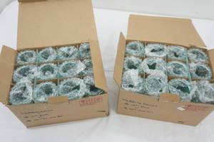 lot 244 image: Glass Wedding Votives (48ct)
