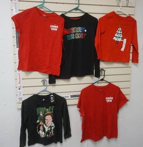 lot 290 image: Christmas Shirts Adult & Kid Sizes