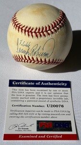 lot 20 image: Frank Robinson Signed Baseball With PSADNA COA Rawlings OALB Budig Ball With Case