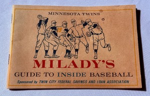 lot 69 image: Minnesota Twins 1964 Miladys Guide to Inside Baseball Vintage Pamphlet
