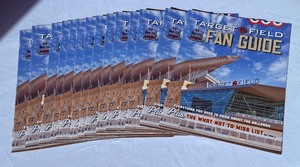 lot 74 image: (14) 2010 Minnesota Twins Target Field Fan Guides From Innaugural Season