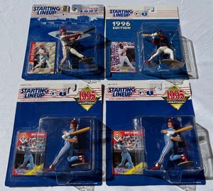 lot 78 image: (4) Starting Lineup baseball Figures - (2) Mike Schmidt, Eddie Murray, Ivan Rodriguez