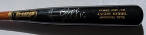 lot 15 image: Jason Kubel Signed and Game Used Baseball Bat with MLB COA BWP-238 Minnesota Twins