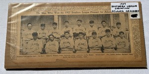 lot 83 image: 1907 Southern Leage Champions Atlanta Crackers Newspaper