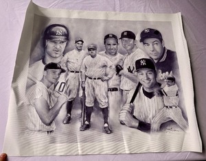 lot 99 image: New York Yankees Greats Canvas Print