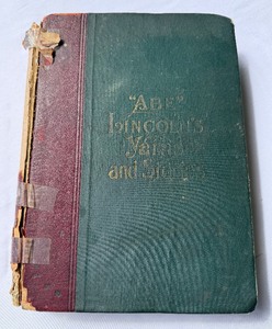 lot 102 image: Vintage 1901 Abe Lincoln Yarns and Stories Book