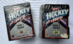 lot 59 image: (2) 1990-91 Upper Deck NHL Hockey High # Series Sets