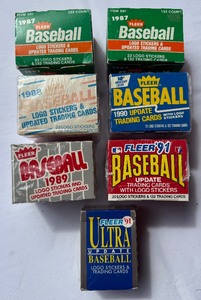 lot 61 image: (7) Fleer Update Baseball Sets 1987-1991 Baseball Cards