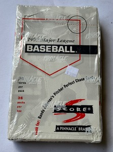 lot 52 image: 1997 Score Pinnacle Baseball 36 Pack Box