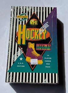 lot 56 image: 1994-95 Score NHL Hockey Series I Factory Sealed Box