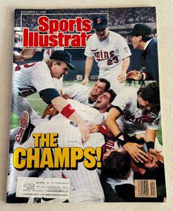 lot 134 image: Minnesota Twins 1987 World Series Champions Sports Illustrated Magazine