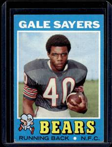 lot 37A image: Gale Sayers 1971 Topps #150 Vintage Football Card