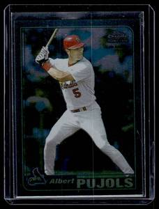 lot 4A image: Albert Pujols RC 2001 Topps Chrome #596 Rookie Baseball Card