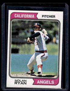 lot 39A image: Nolan Ryan 1974 Topps #20 Vintage Baseball Card