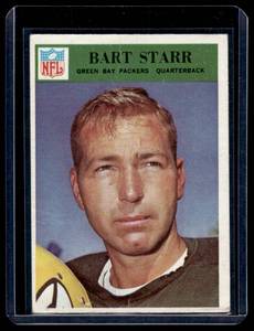 lot 17A image: Bart Starr 1966 Philladelphia #88 Vintage Green Bay Packers Football Card