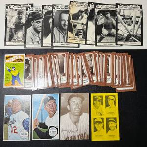 lot 117B image: Vintage Baseball Oddball, Oversized, and Miscelaneous Card Lot