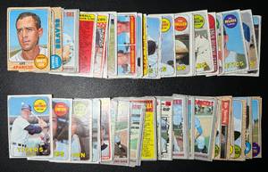 lot 120B image: 70 Card 1968-1970 Topps Vintage Baseball Lot