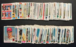 lot 131B image: 130 1973-1974 Topps Vintage Baseball Card Lot