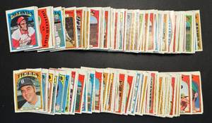lot 132B image: 140 1972 Topps Vintage Baseball Card Lot