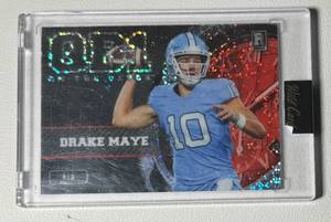 lot 49A image: Drake Maye 1 of 1 RC 2023 Wild Card On The Clock #OCW-DM1 Rare One of a Kind Rookie Footbal Card