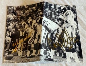 lot 110B image: Carl Eller and Jim Marshall Signed 8x10 Minnesota Vikings Football Photo with COA