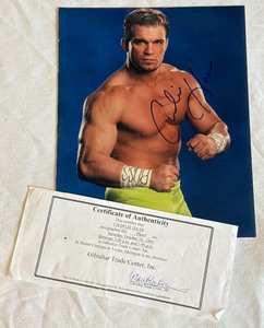lot 164B image: Charlie Haas Signed 8x10 Wrestling Photo with COA