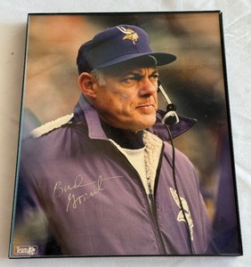 lot 6B image: Bud Grant Signed 8x10 Minnesota Vikings Football Photo